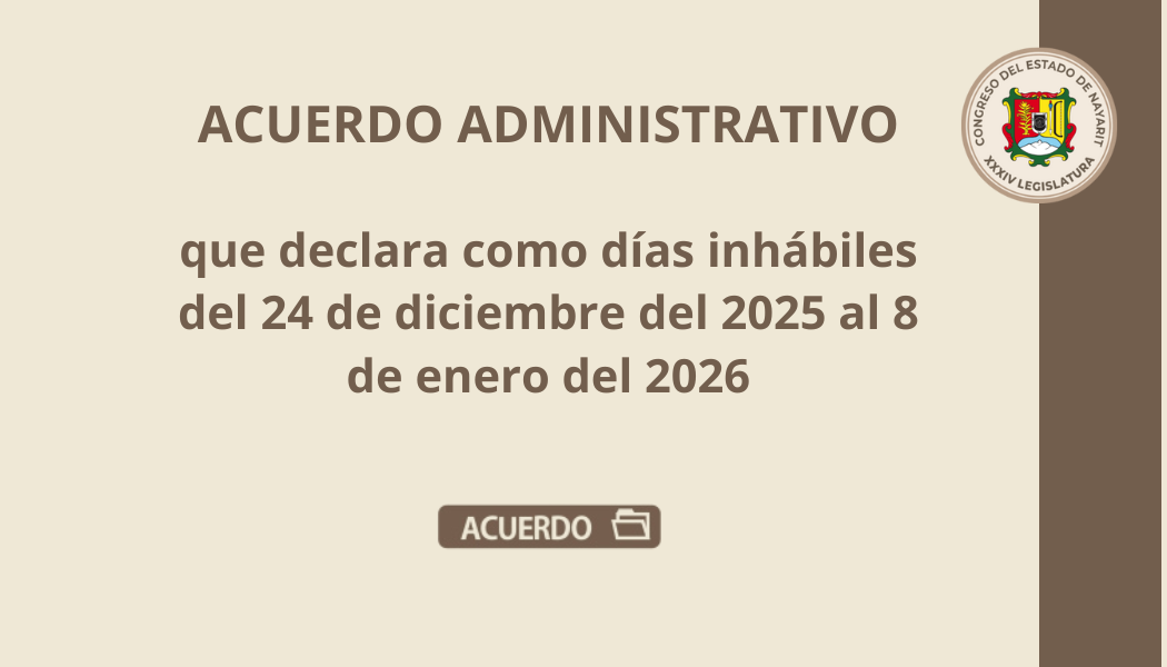 acuerdo dias inhabiles