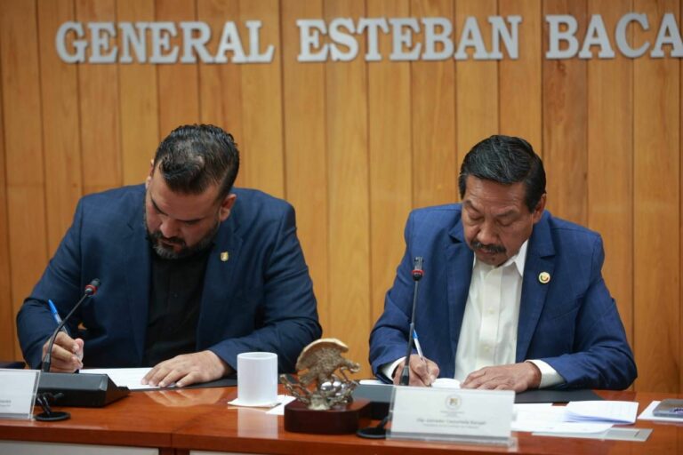 Firma Congreso convenio de colaboración con la Secretaría Ejecutiva del Sistema Local Anticorrupción