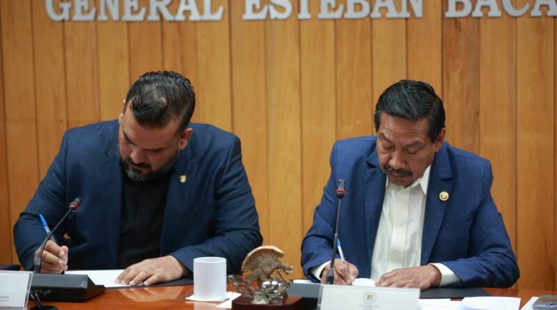 Firma Congreso convenio de colaboración con la Secretaría Ejecutiva del Sistema Local Anticorrupción