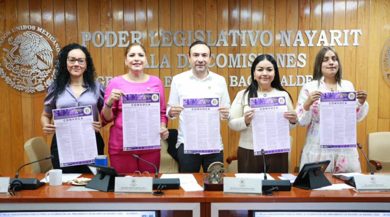 Convoca Congreso al Parlamento de Mujeres de Nayarit 2026