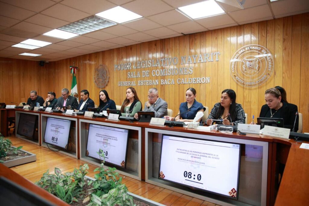 Avanza Congreso en selección de aspirantes a la Fiscalía de Nayarit