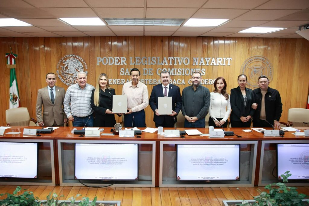Recibe Congreso de Nayarit el Paquete Económico 2027