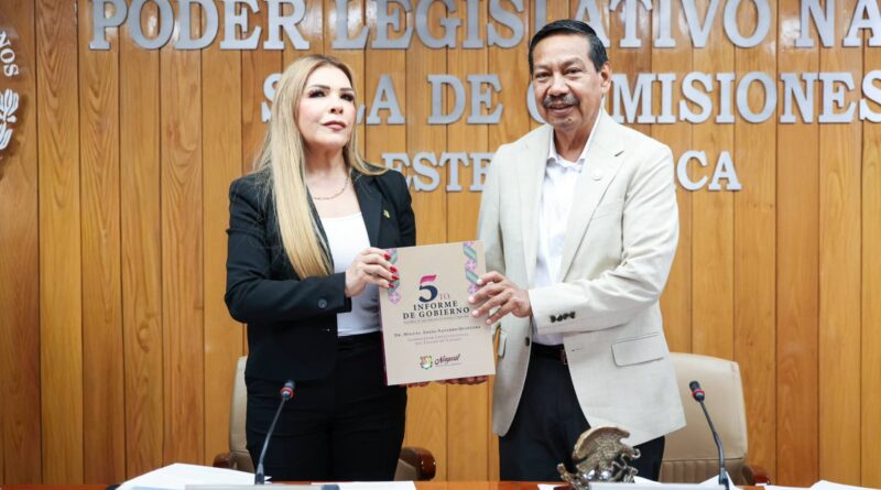 Recibe Poder Legislativo V Informe de Gobierno