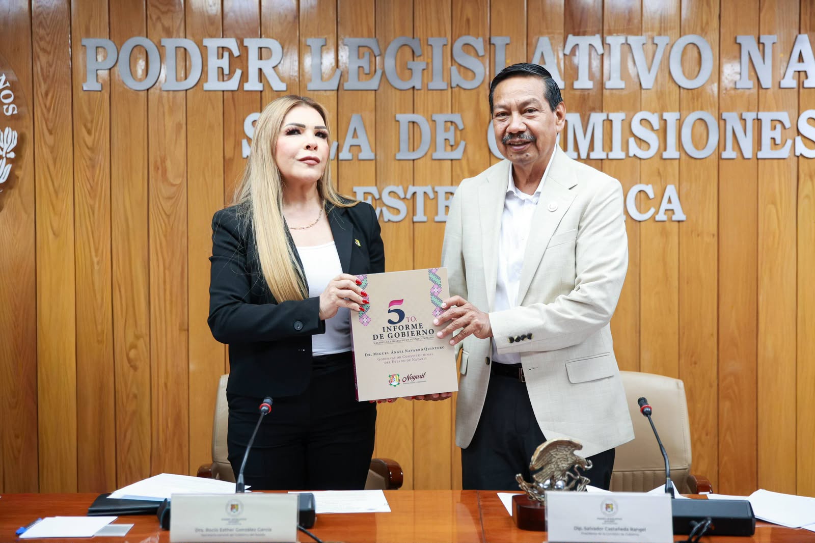 Recibe Poder Legislativo V Informe de Gobierno