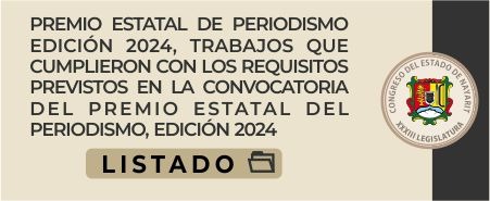 Trabajos que cumplieron con los requisitos previstos en la convocatoria del Premio Estatal del Periodismo, edición 2024.