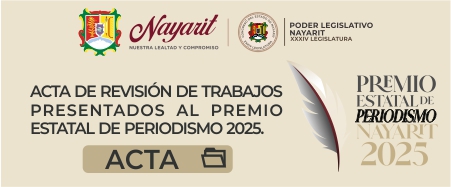 Acta de Revisión de Trabajos Presentados al Premio Estatal de Periodismo 2025
