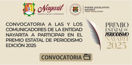 Convocatoria para participar en el Premio Estatal de Periodismo edición 2025.