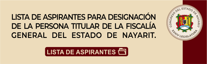 Proceso de selección y designación de la persona titular de la Fiscalía General del Estado de Nayarit.