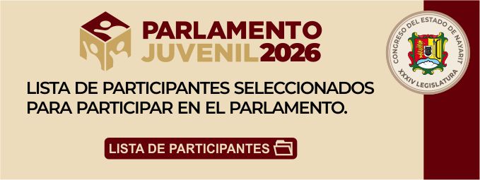 Lista de participantes seleccionados para el Parlamento Juvenil 2026